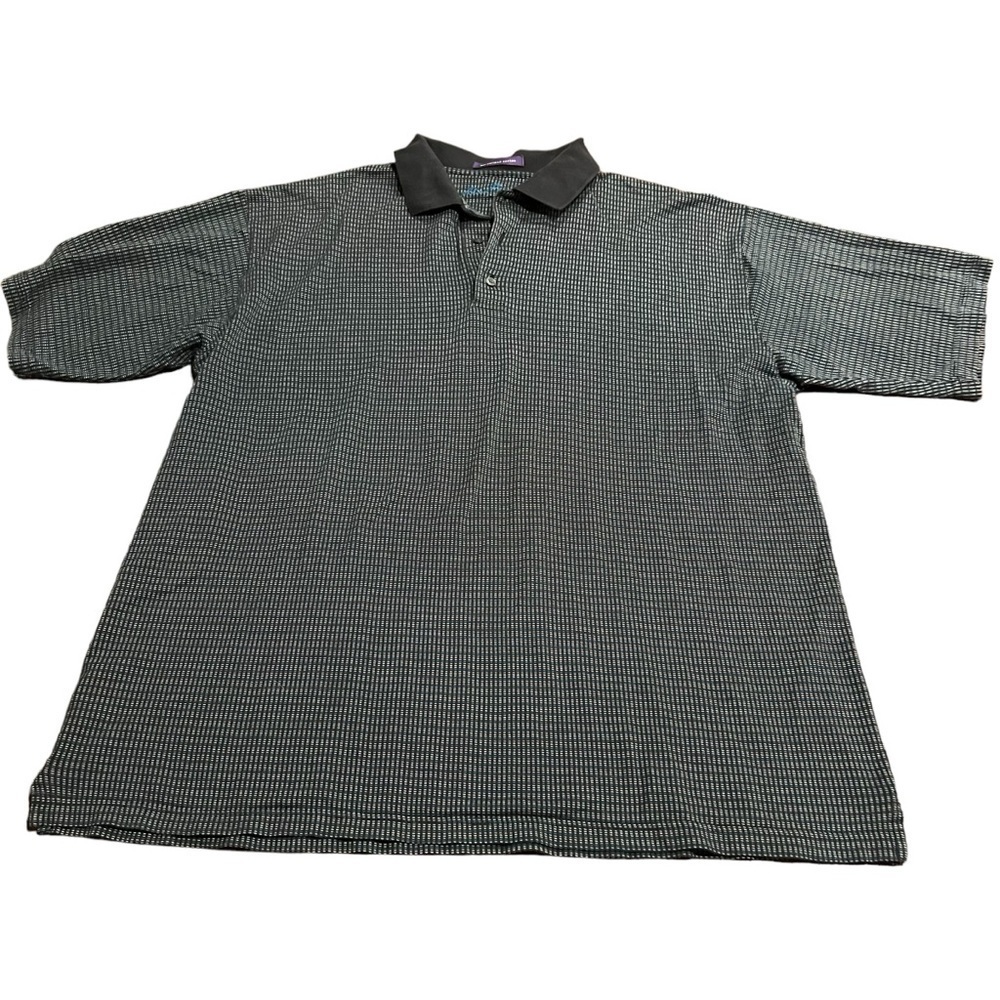 Alan Flusser Men’s Mercerized Cotton Short Sleeve Polo Shirt Size XL